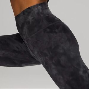 NWOT Lululemon High Rise Pant 25", Diamond Dye, Grey Smoke